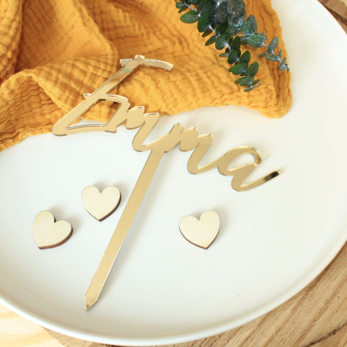 Cake topper prénom
