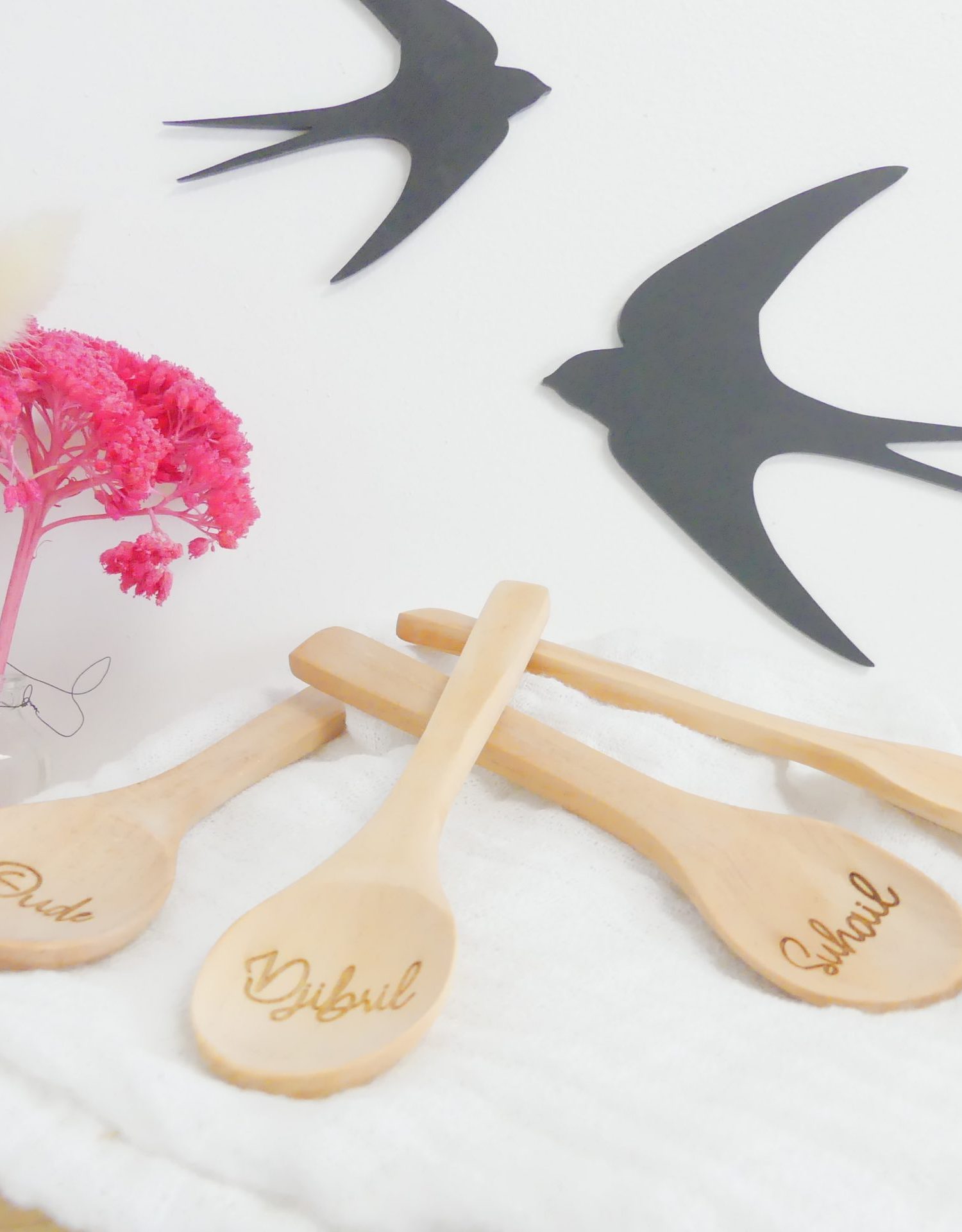 Cuillère en bois personnalisable (unité)