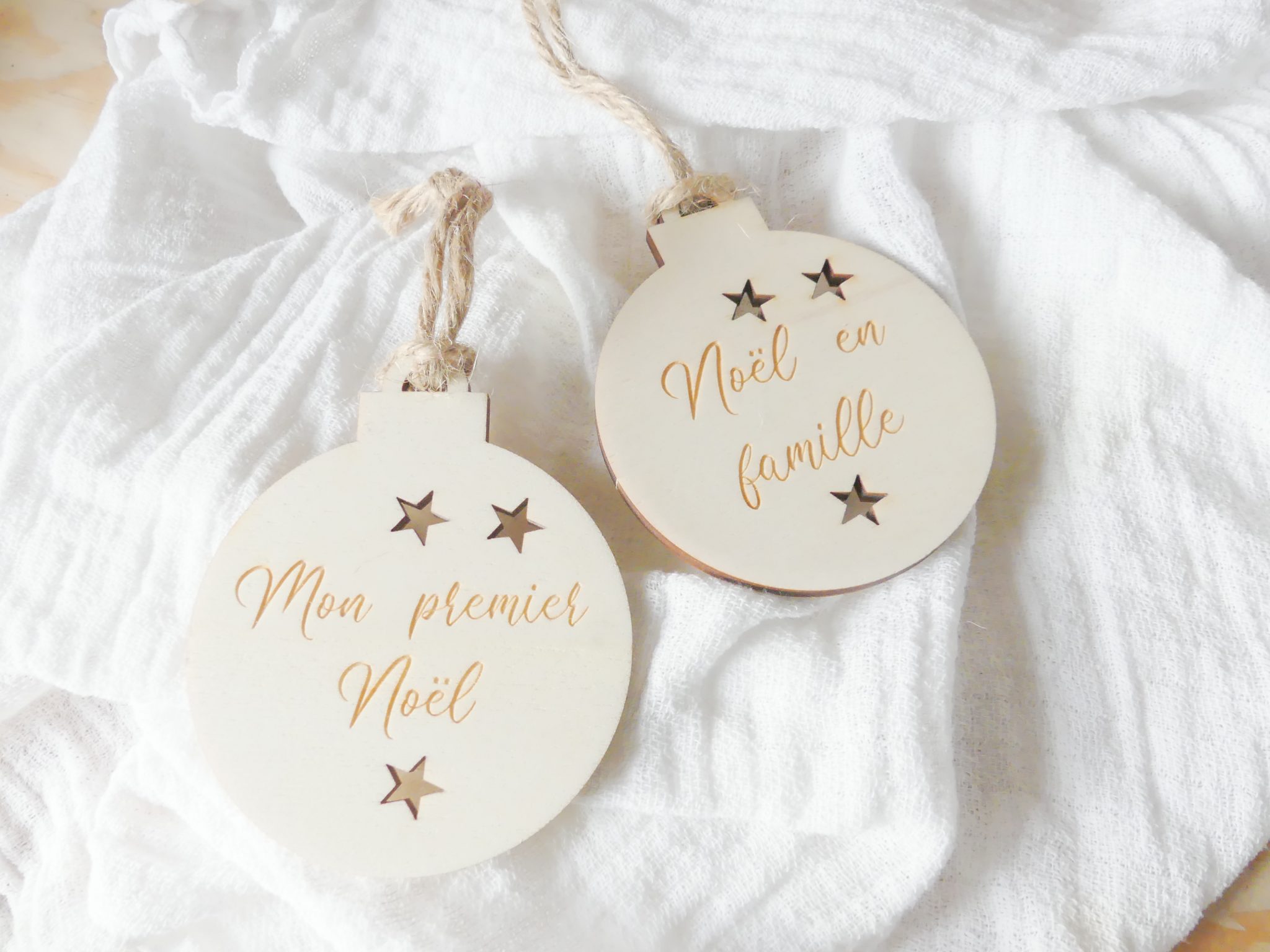 Boule de Noël (mon premier noël ou noël en famille)