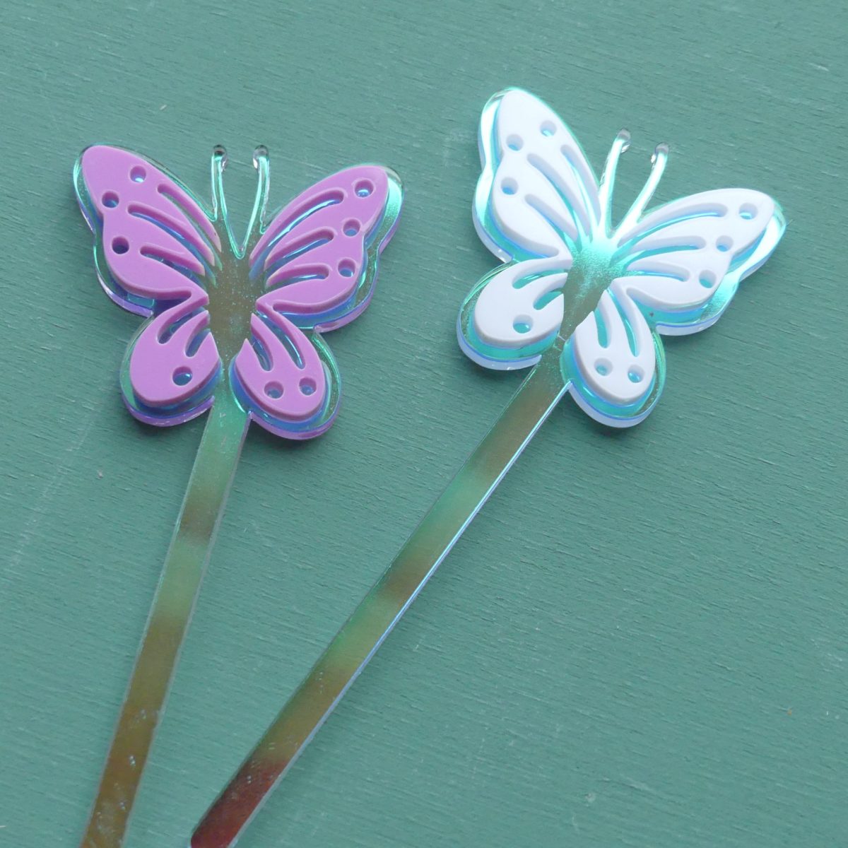 Mini topper acrylique papillon de "La forêt enchantée "