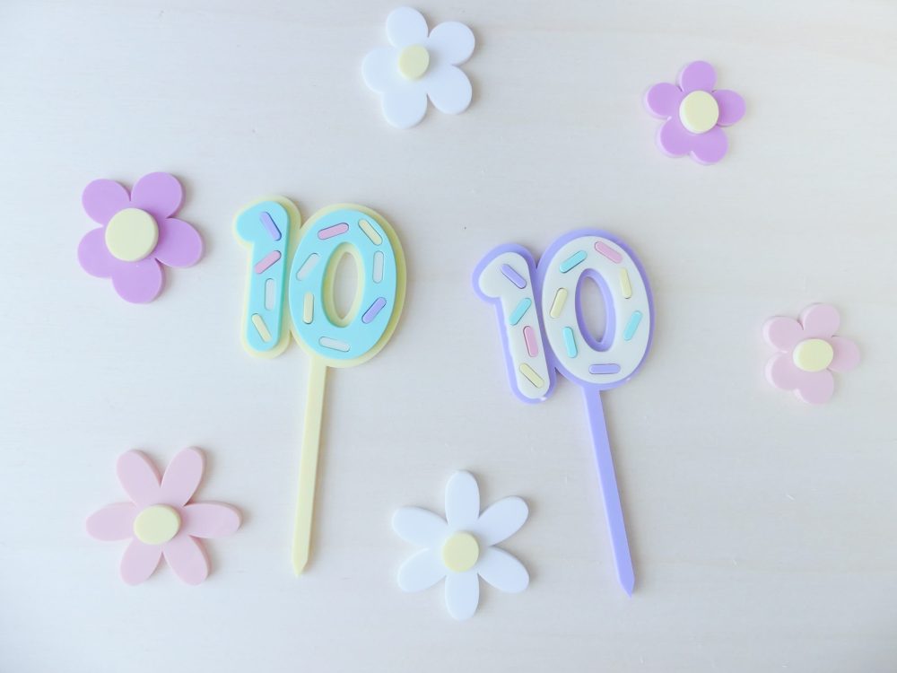 Mini topper chiffre gourmand