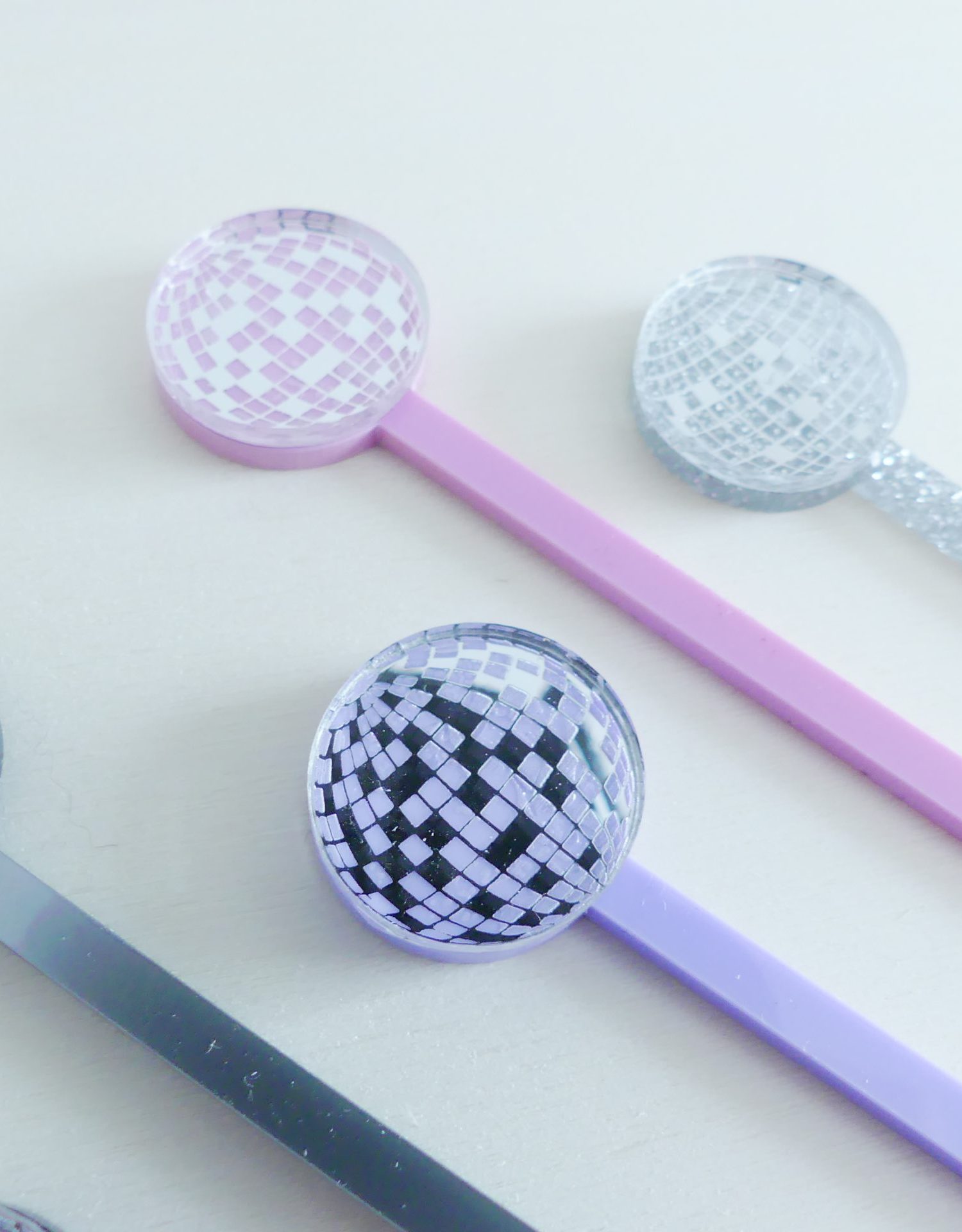 Touillette boule "disco"