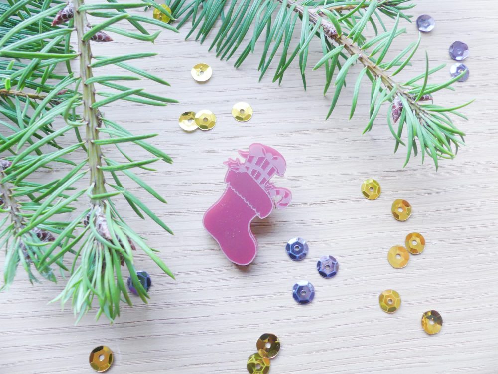 Broche Chaussette de Noël