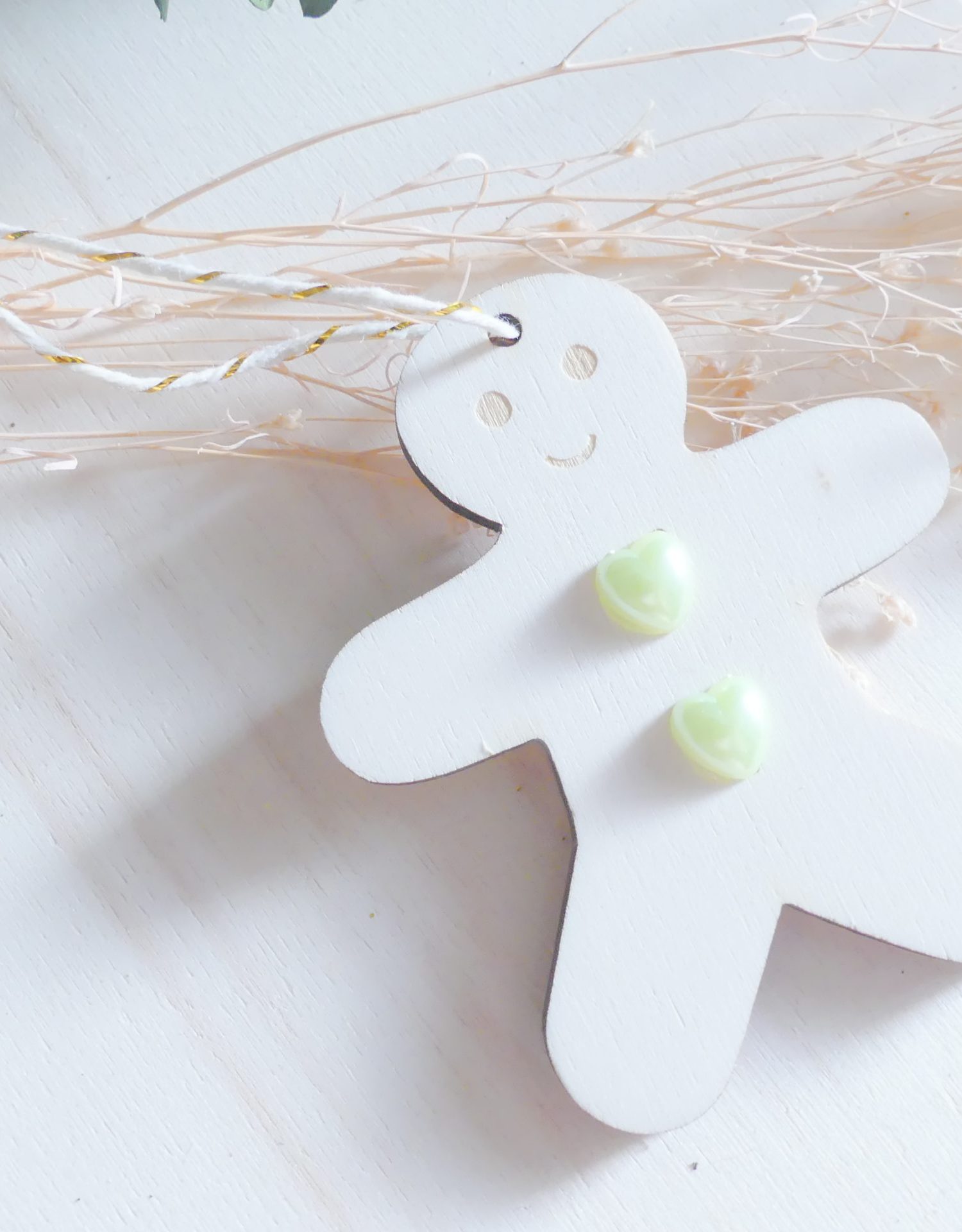 Biscuit coeurs vert clair