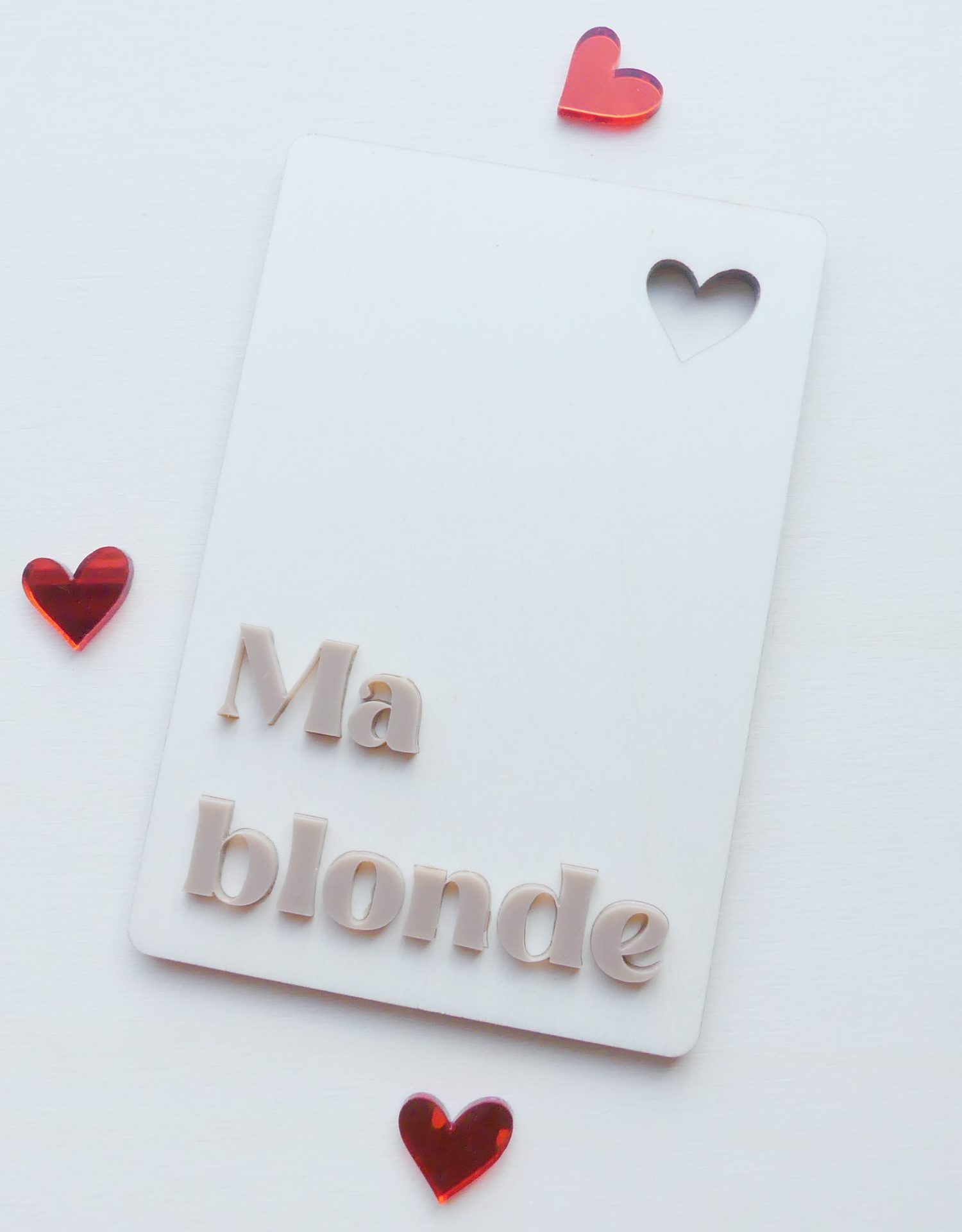 tableau format carte postale Ma blonde