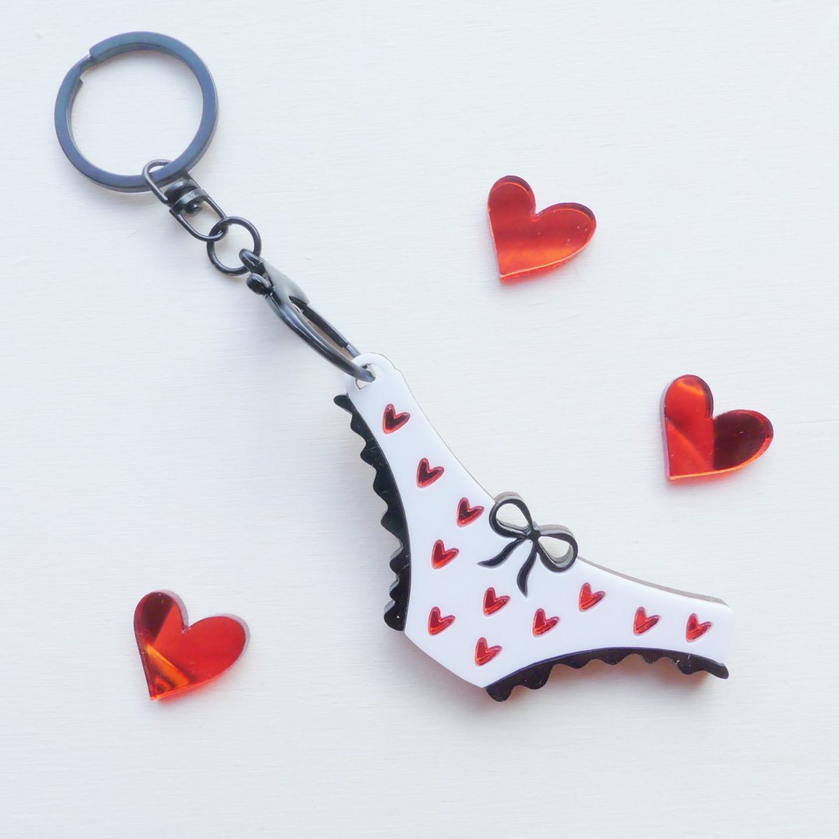 Porte clefs Culotte coeurs