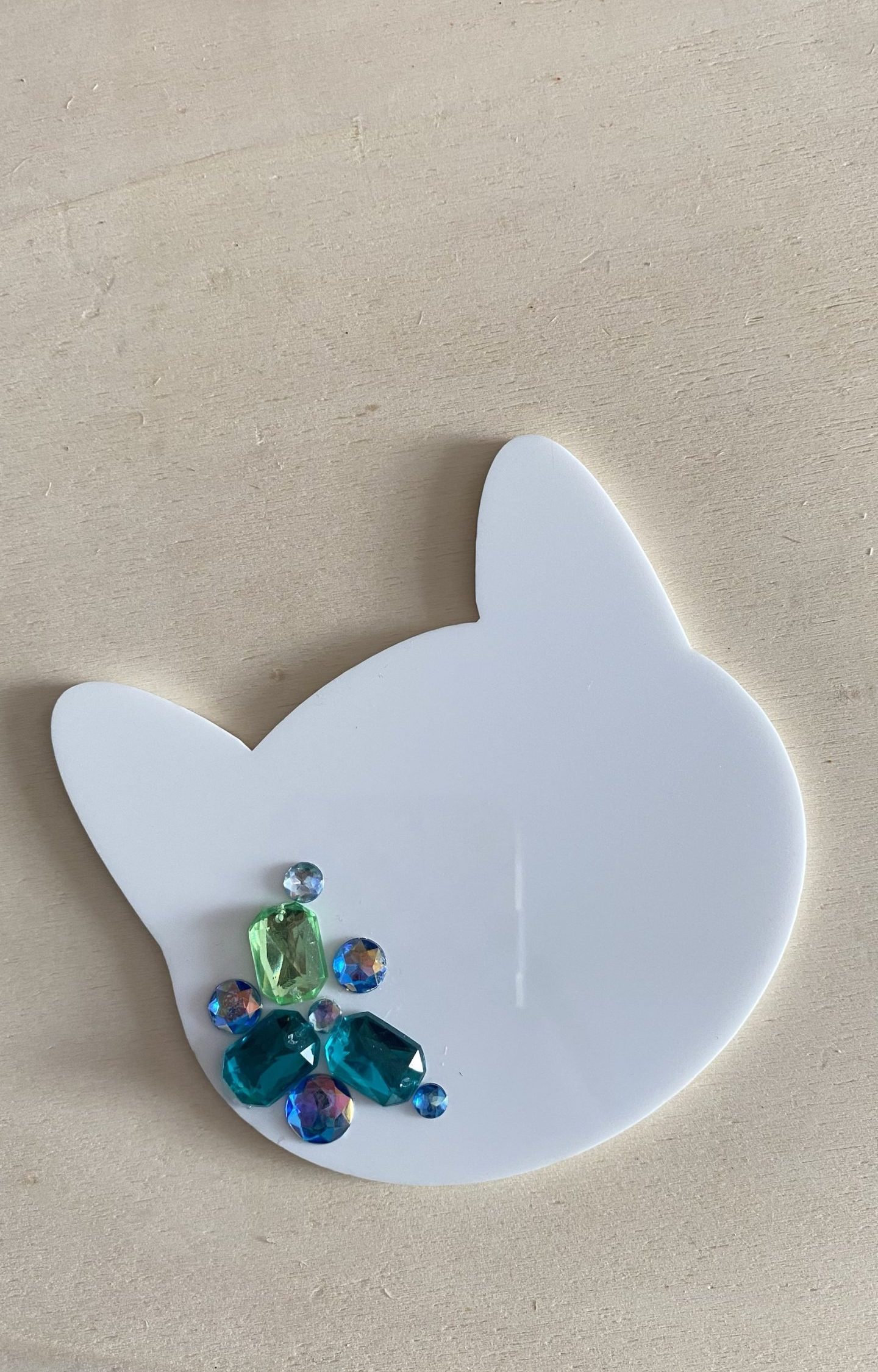 chat strass 12 cm