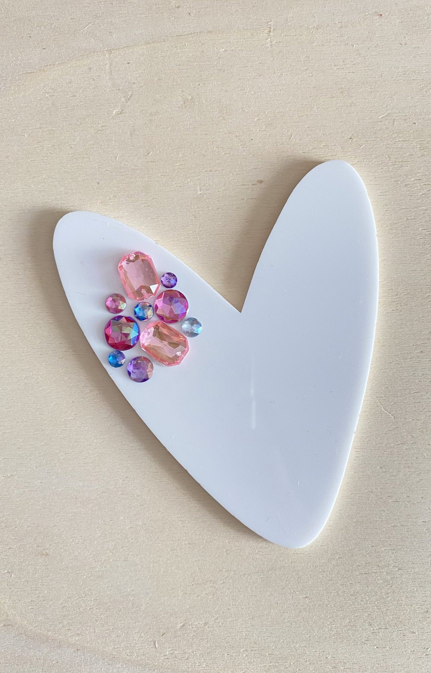 coeur strass