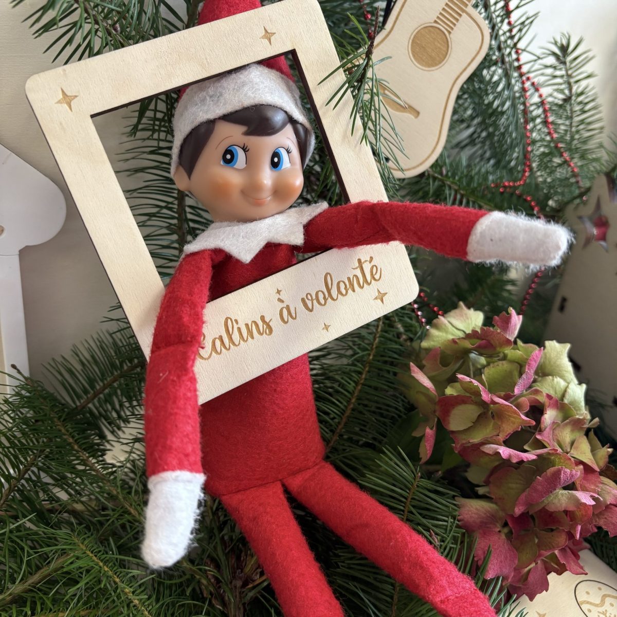 Cadre pour selfie lutin gravure personnalisée