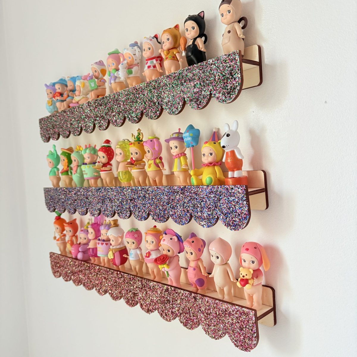 Étagère 50cm festonnée à paillettes (prix unitaire)