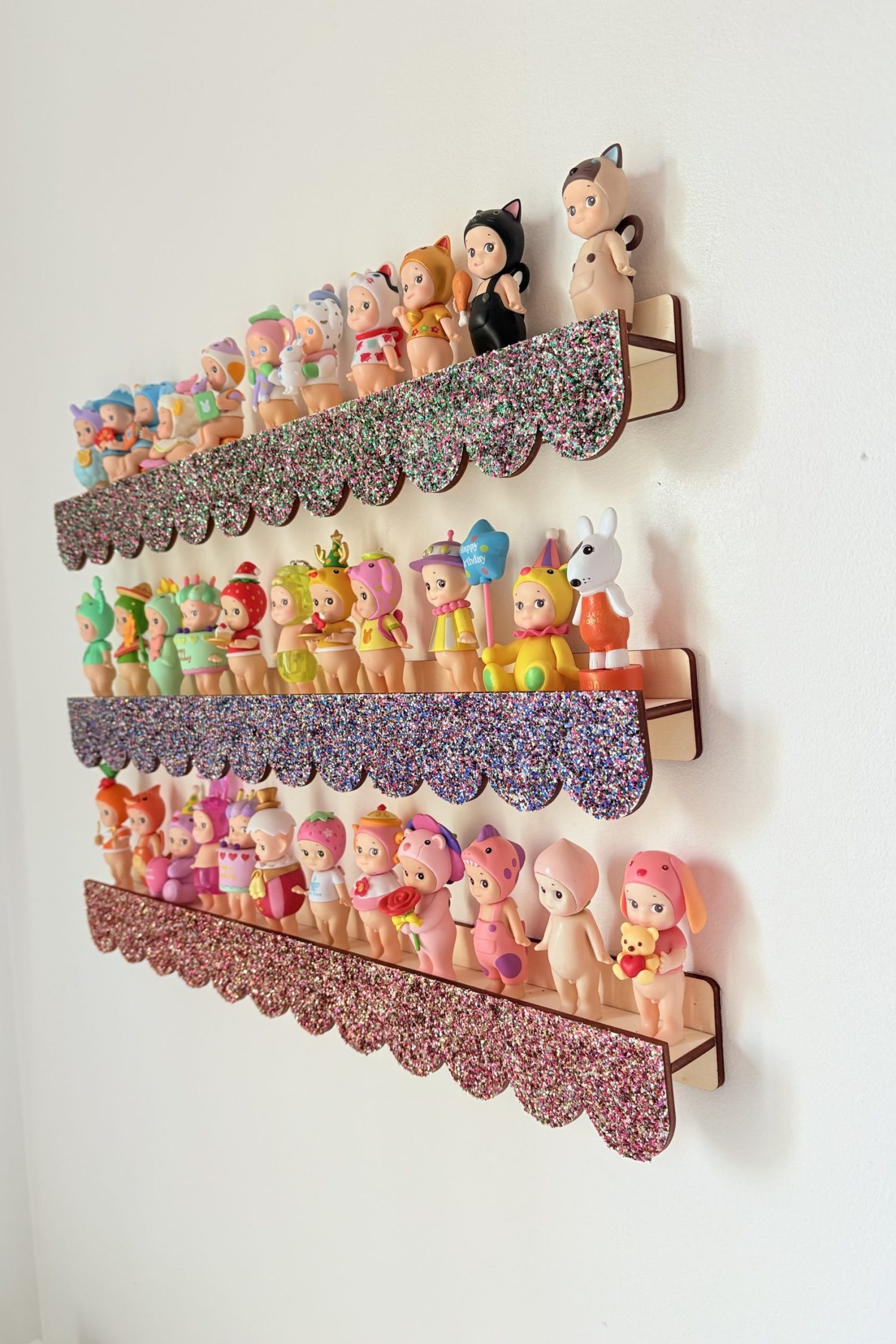 Étagère 50cm festonnée à paillettes (prix unitaire)