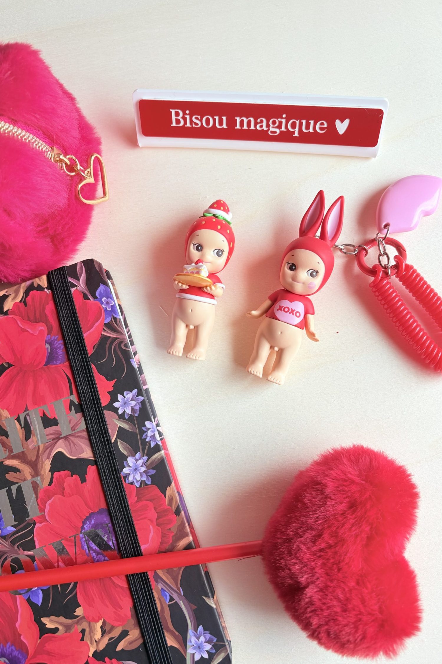 Mini pancarte blanc/rouge