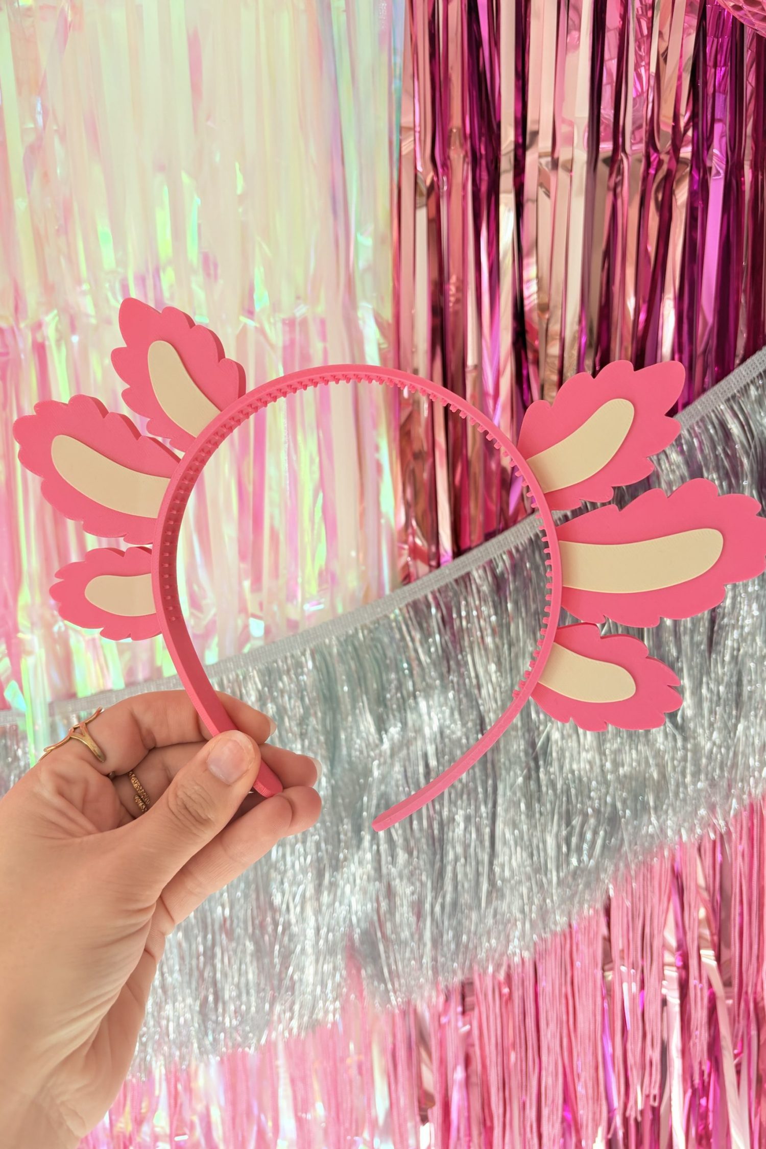 Serre tête axolotl photobooth