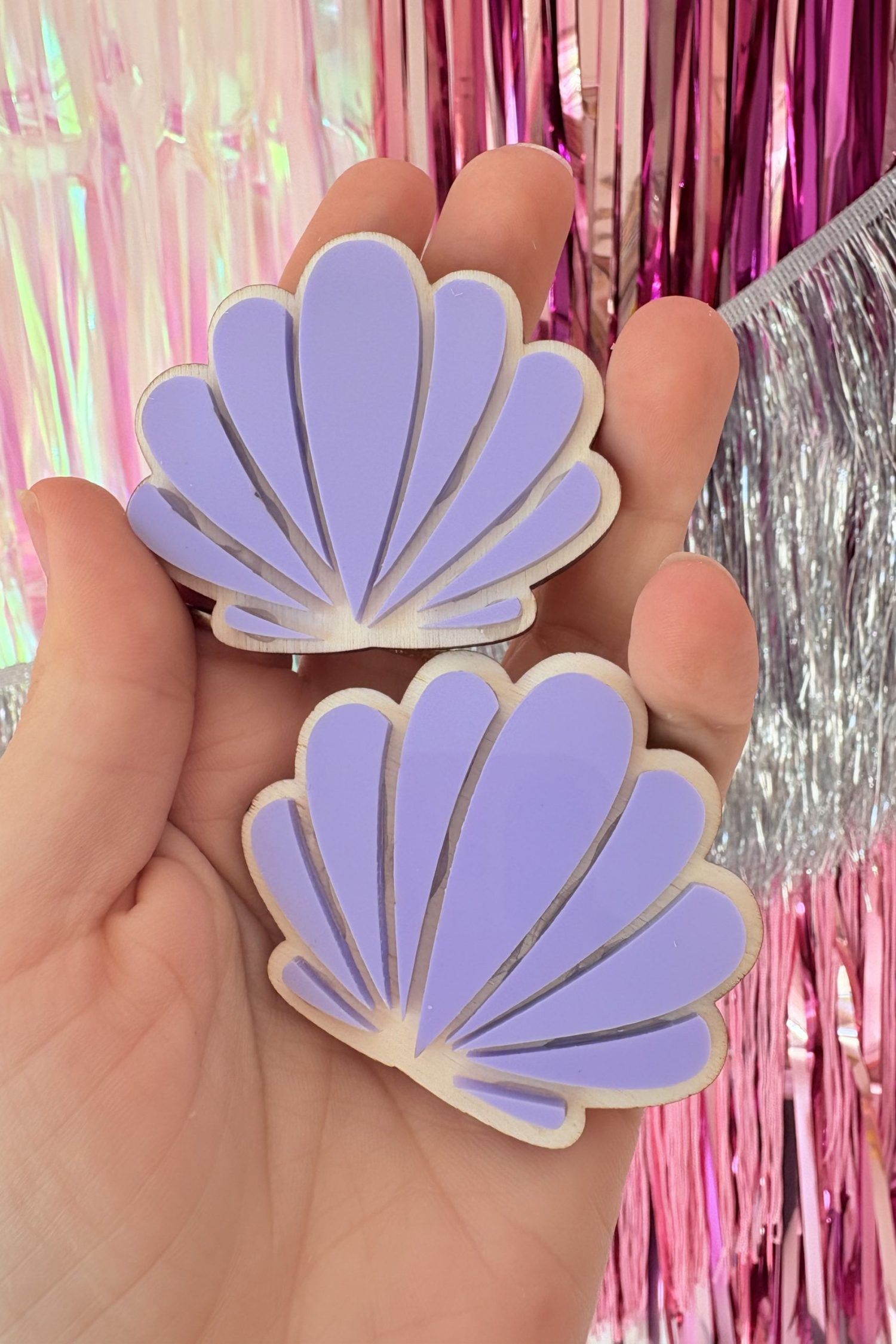 2 coquillages Parme 5cm