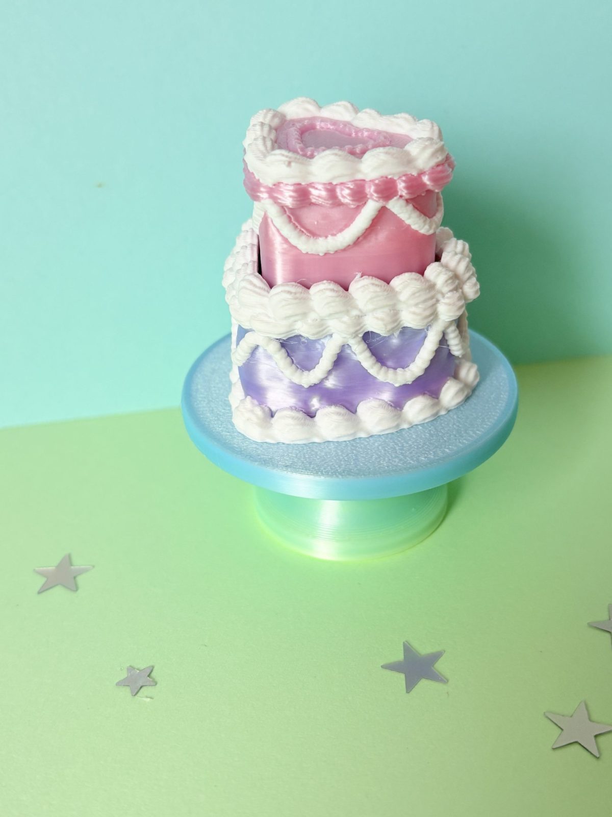 clicker kawaii, fidget coeur, antistress mignon, clicker gâteau, clicker chantilly, fidget toy sucré, les fées pailletees, fidget pastel, objet décoratif kawaii