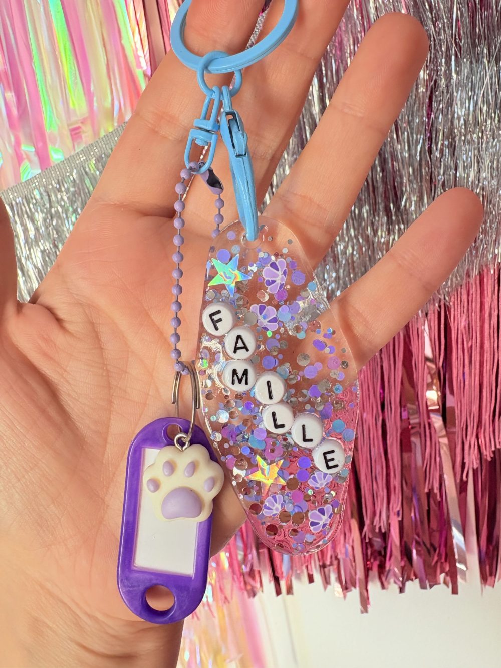 Porte clefs grigri Famille