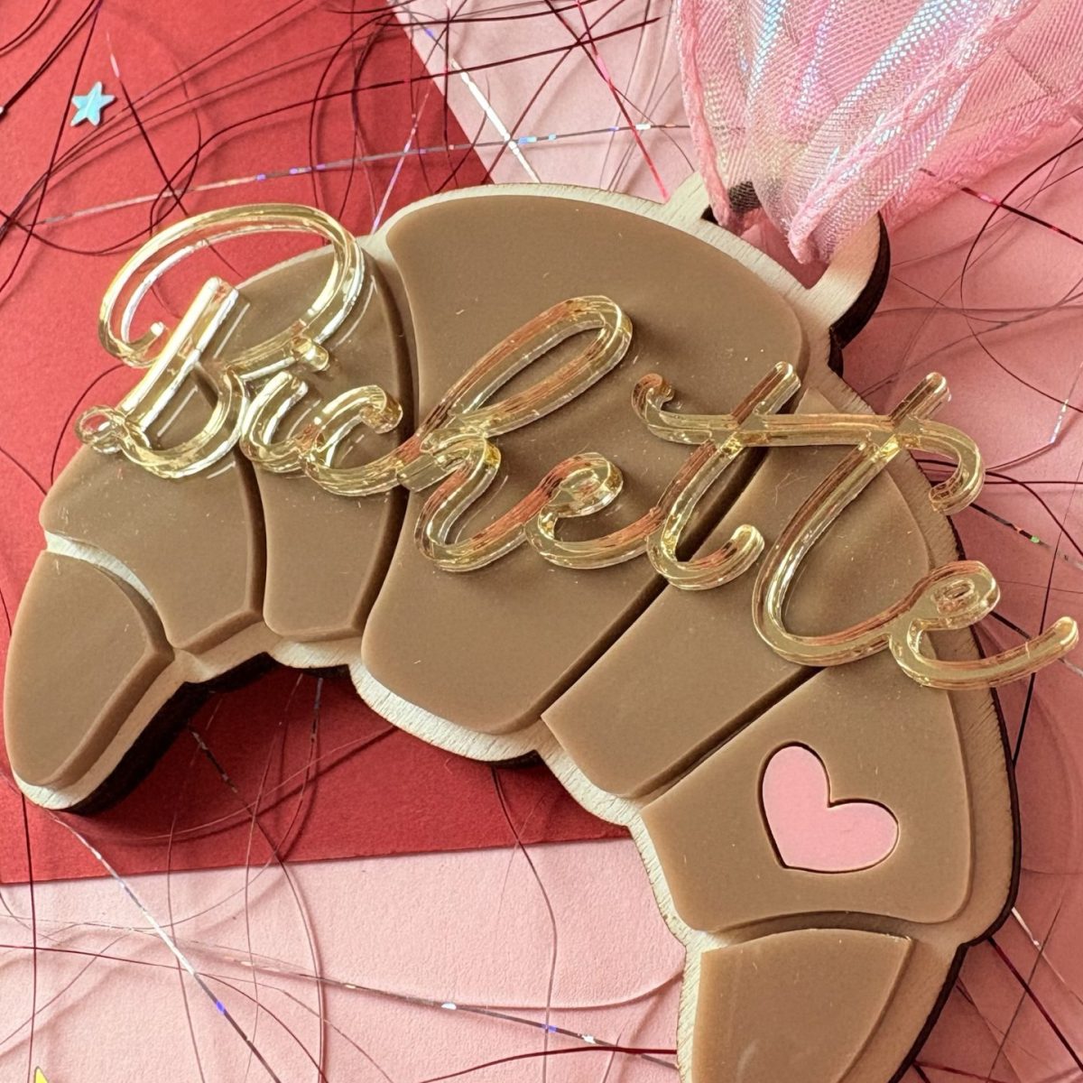 Croissant petit coeur prénom