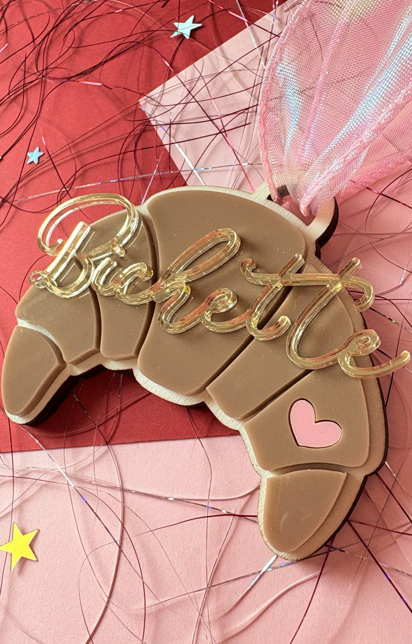 Croissant petit coeur prénom