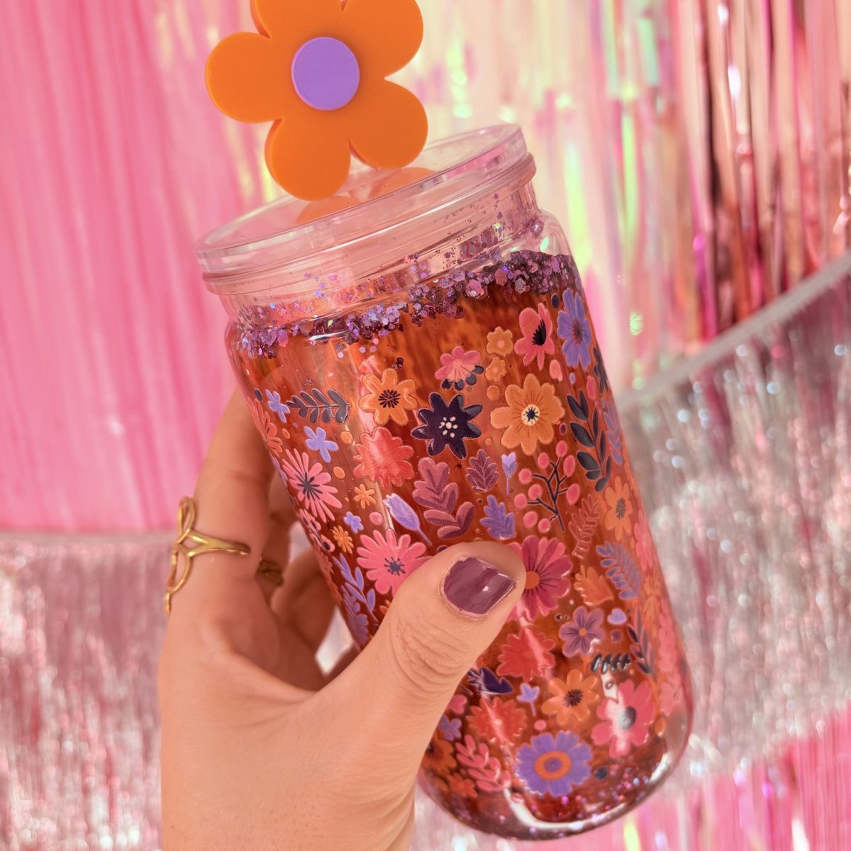 Gobelet magique fleurs 470ml