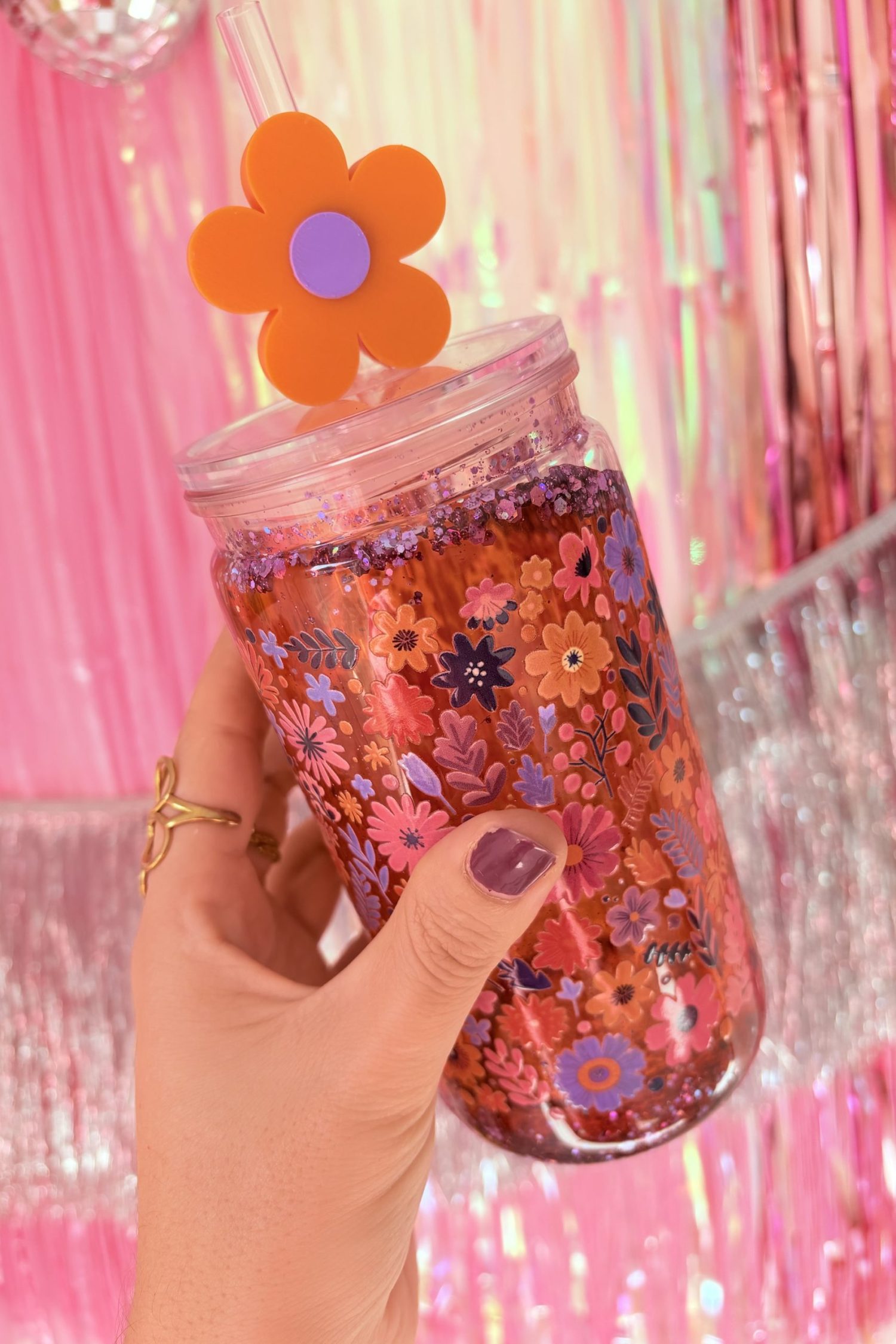 Gobelet magique fleurs 470ml