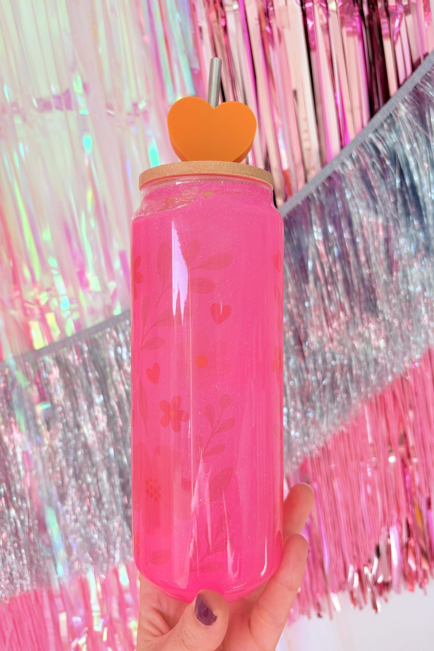 Gobelet magique fleurs ( Verre ) 470ml