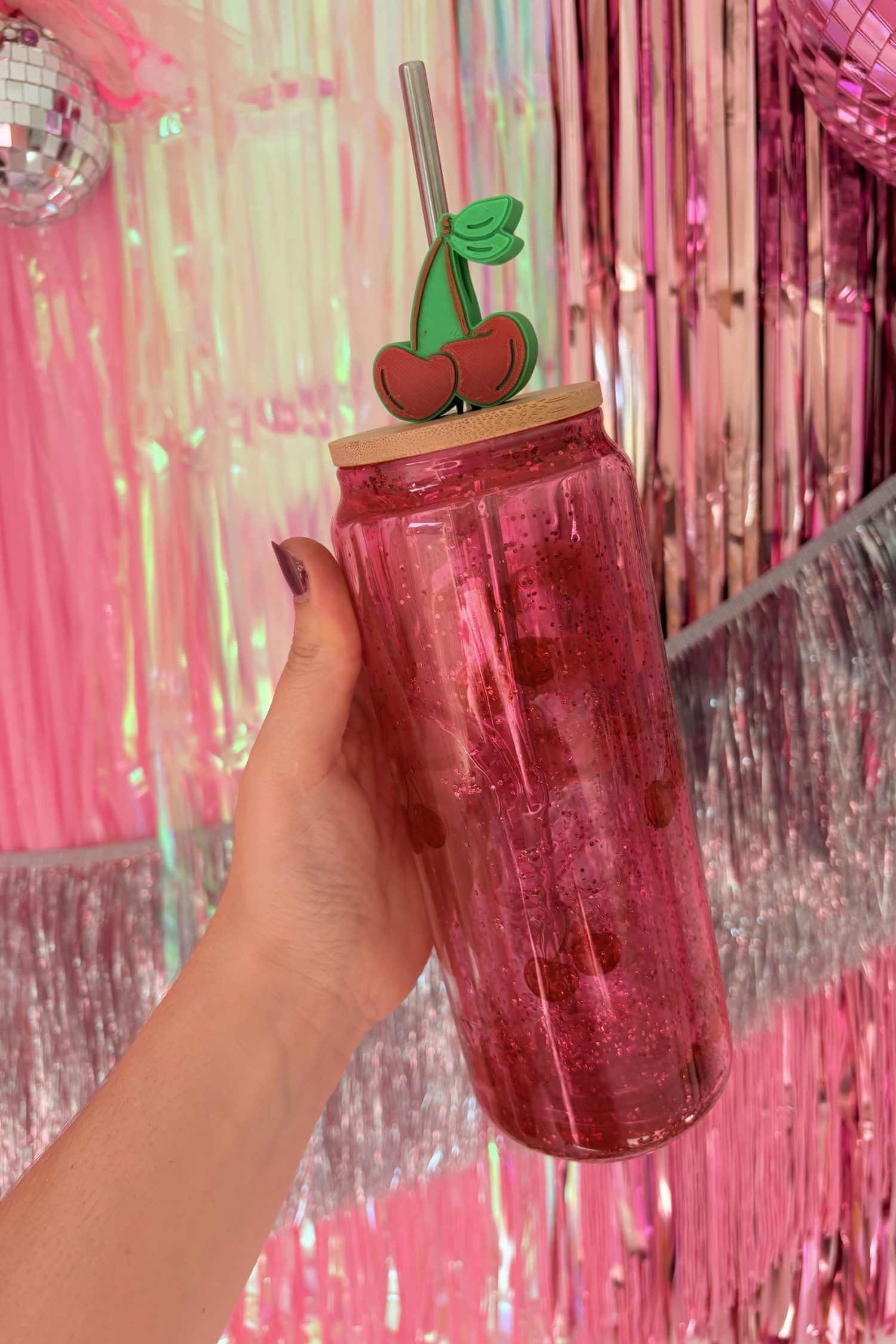 Gobelet magique Cerise (verre) 470ml