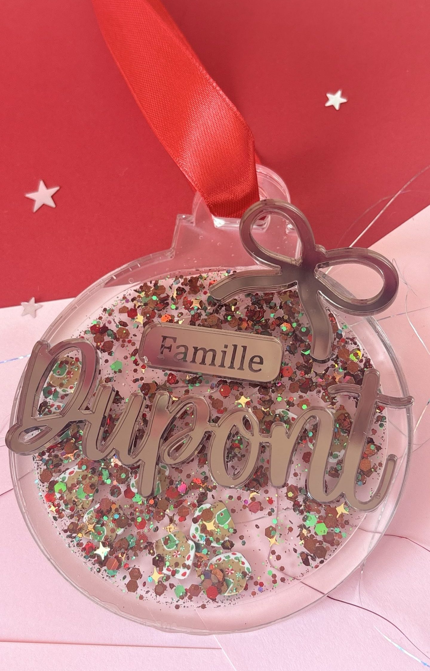 Boule magique Famille (miroir bronze) noeud ou étoiles