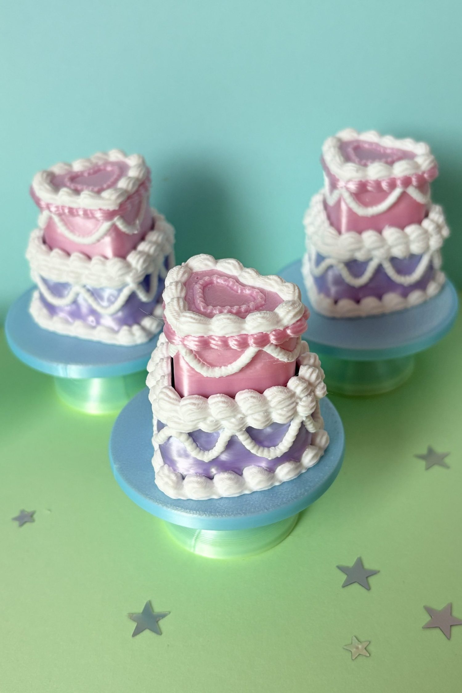 clicker kawaii, fidget coeur, antistress mignon, clicker gâteau, clicker chantilly, fidget toy sucré, les fées pailletees, fidget pastel, objet décoratif kawaii