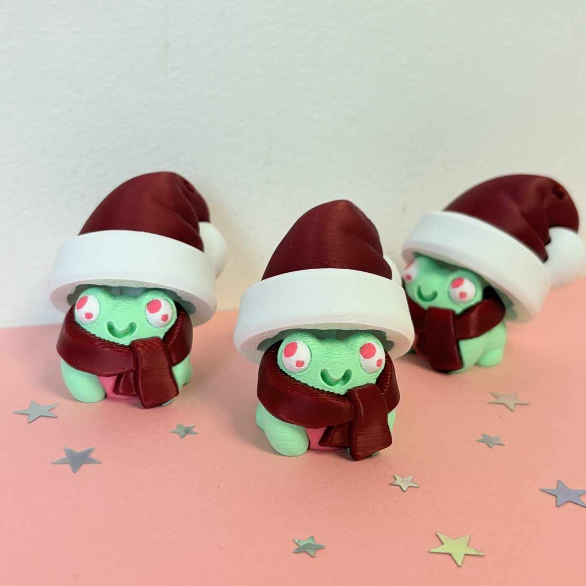 Clicker Grenouille bonnet de Noël clic silencieux