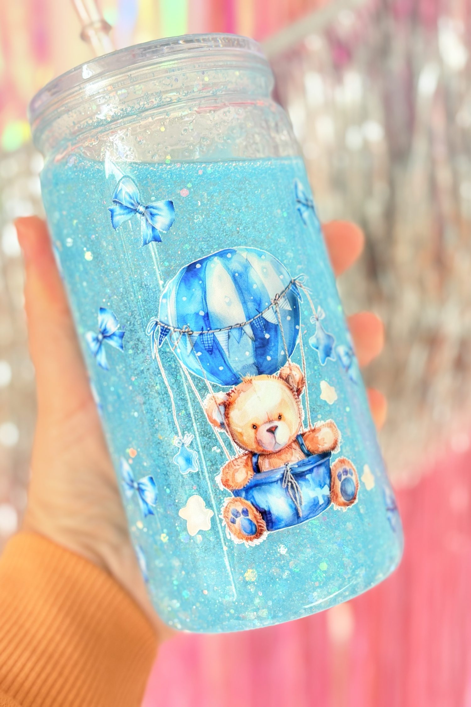 Gobelet magique Ourson montgolfière