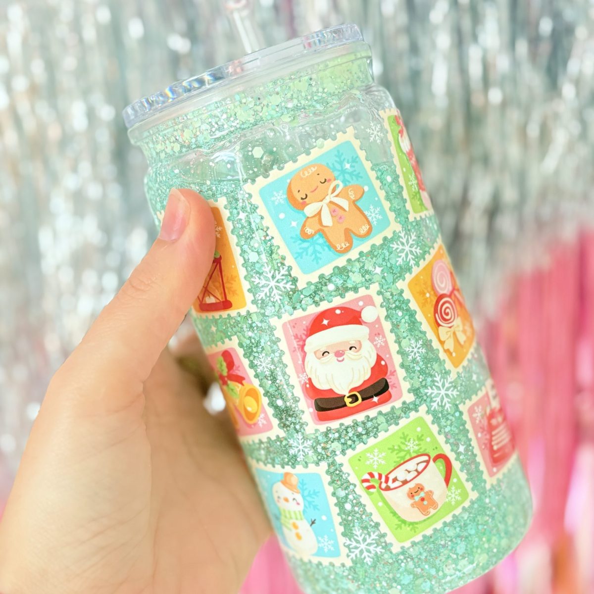 Gobelet magique Timbres 470ml attention! défaut sur un timbre
