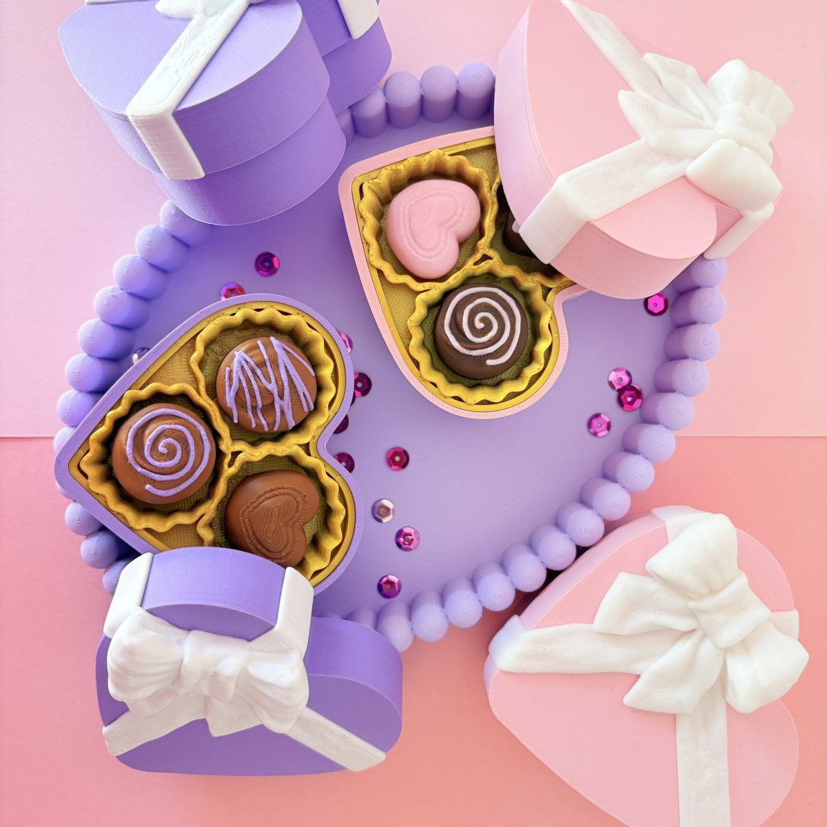 Boite Chococlic Clic rose