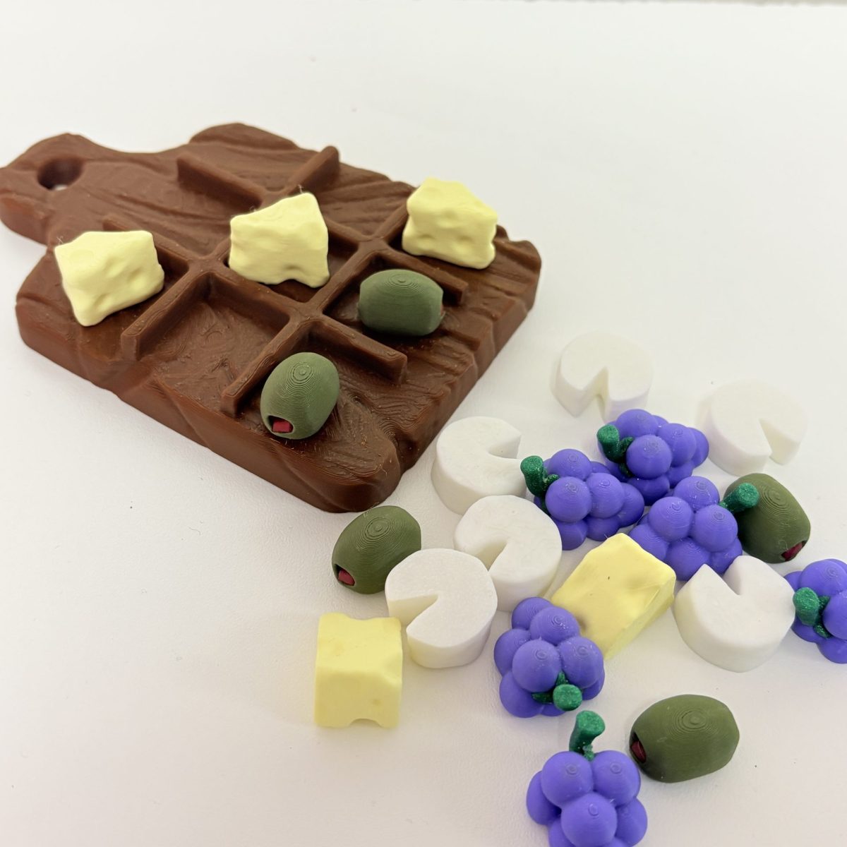 Jeu du Morpion plateau apéro 🧀🍇