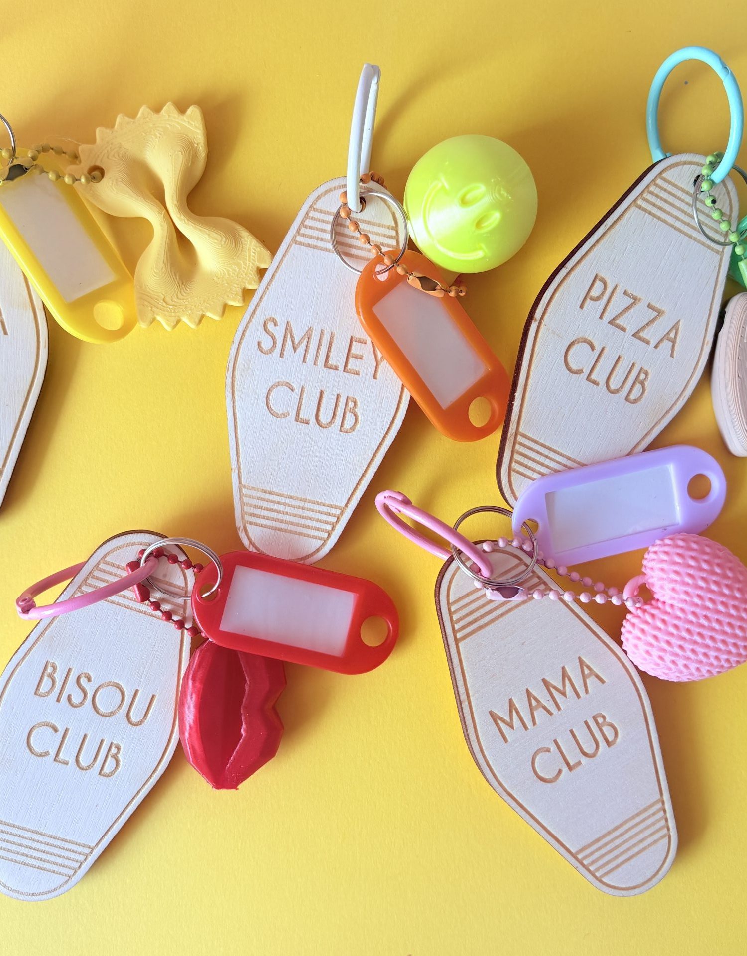 Porte Clefs message breloque