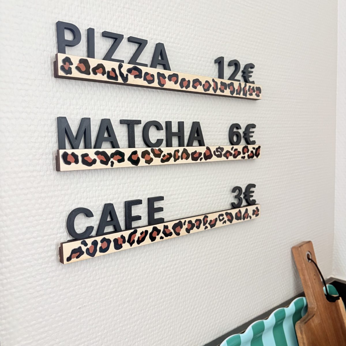 Décoration murale léopard ou brute + pack lettrage en option