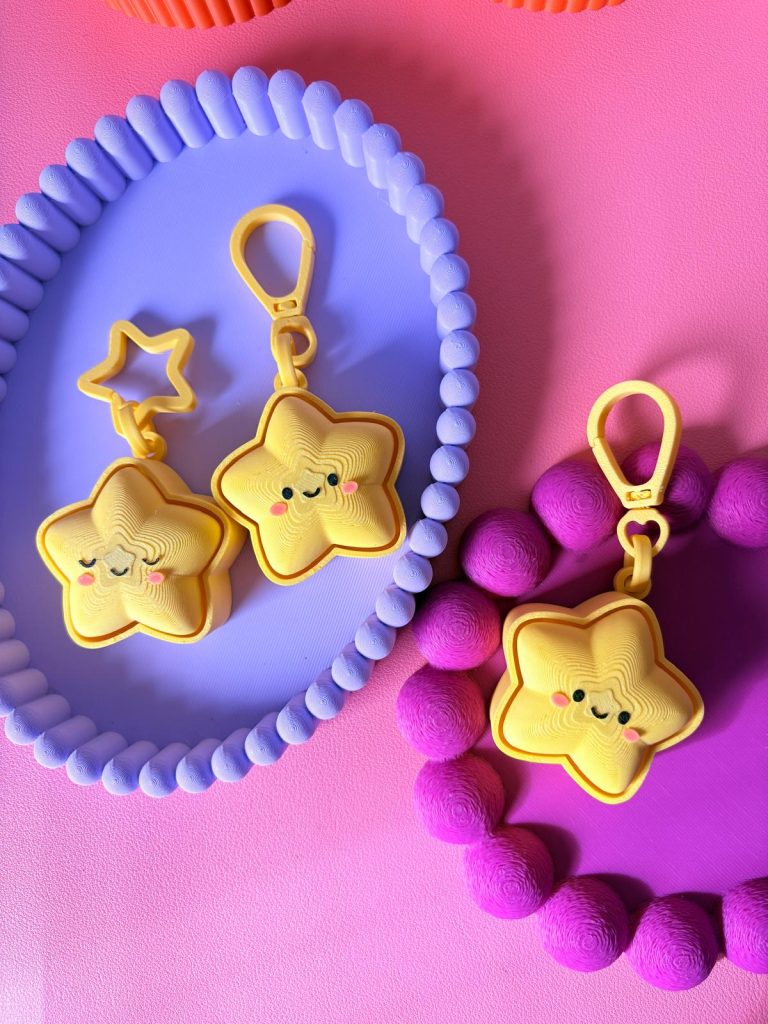 Clicker étoile kawaii mousqueton